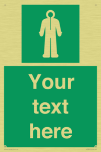 Custom sign safe condition Survival clothing